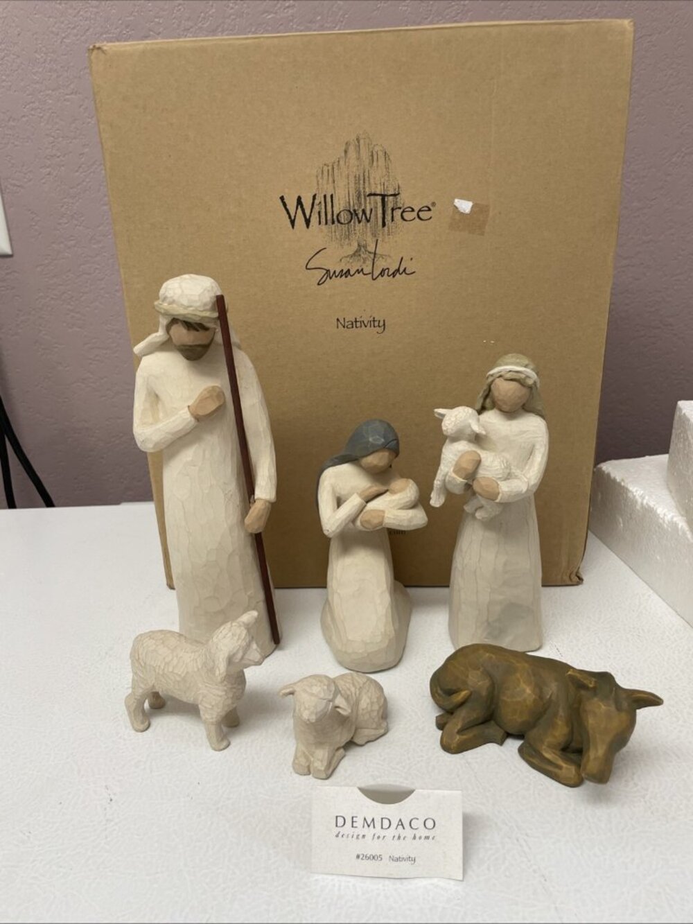 Read Willow Tree Susan Lordi 6 Piece Nativity Set Demdaco 26005 With Box